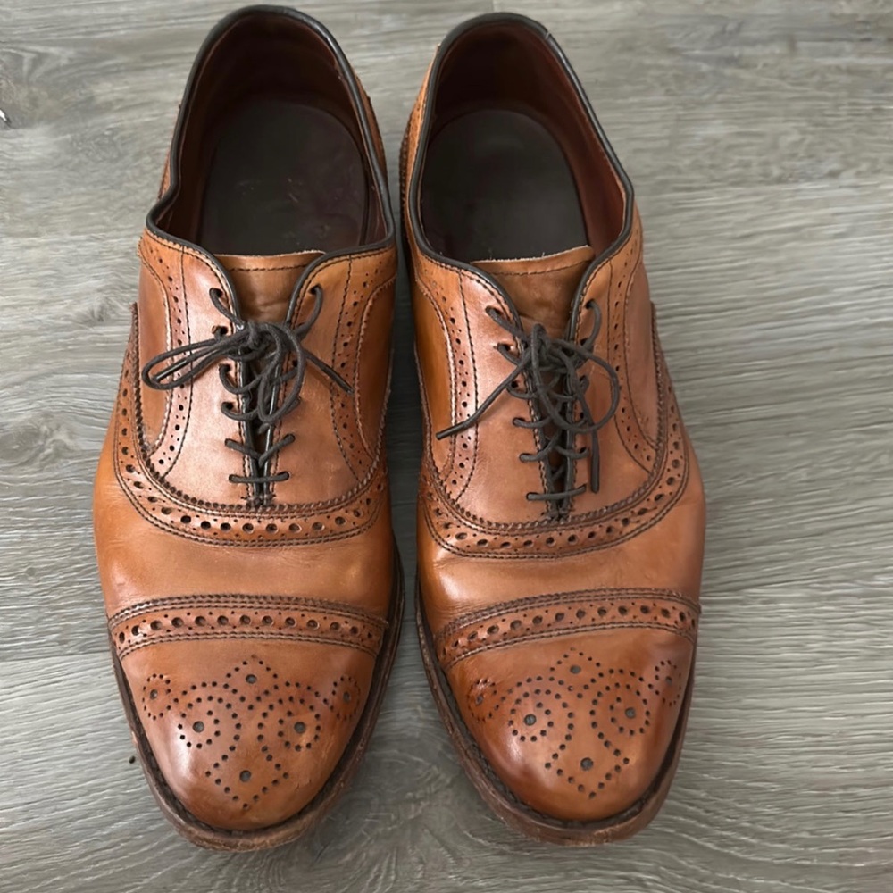 men dress shoes lace up Allen Edmonds size 9 1/2